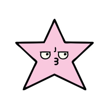 sevimli çizgi yıldız balık