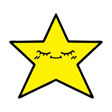 çizgi roman tarzı çizgi film altın yıldız