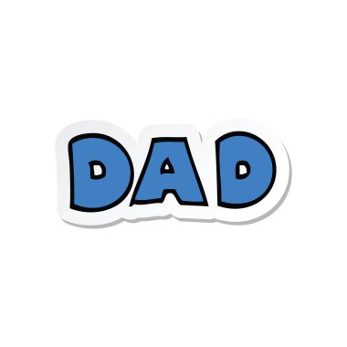 etiket bir karikatür kelime baba