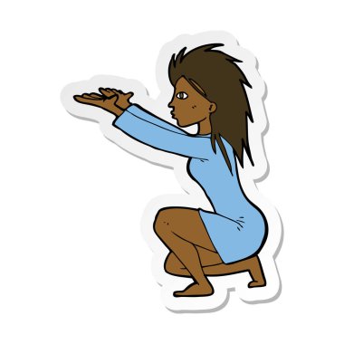 bir çizgi film womn döküm spel etiket