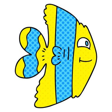 çizgi roman tarzı ilginç çizgi film balık 