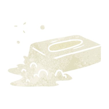 elle çizilmiş retro karikatür doodle kabarcıklanma sabun