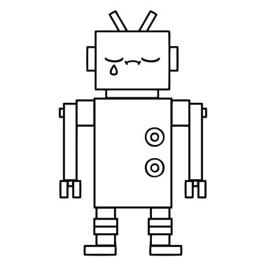 çizgi çizme çizgi film robot