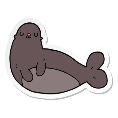 etiket, bir çizgi film mühür