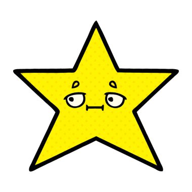 çizgi roman tarzı çizgi film altın yıldız