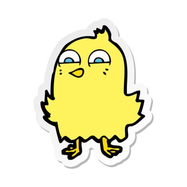 komik karikatür kuş Sticker