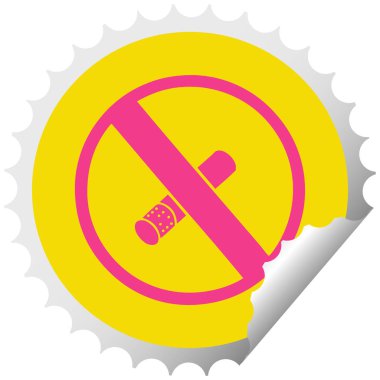 etiket çizgi film yok sigara izin verilen oturum peeling daire