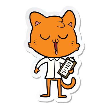 etiket bir karikatür kedi şarkı