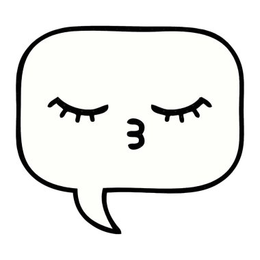 çizgi roman tarzı karikatür konuşma balonu