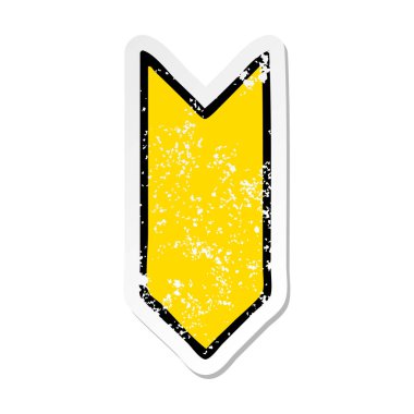 bir karton madalya Şerit'in sıkıntılı etiket