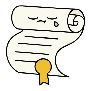 bir sözleşmenin sevimli çizgi