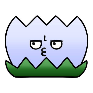 Degrade gölgeli karikatür su lilly