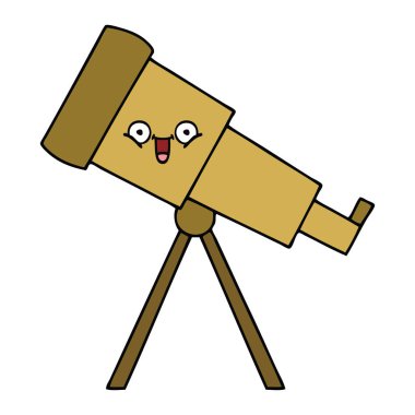 sevimli çizgi teleskop