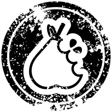 Sulu armut sıkıntılı simgesi