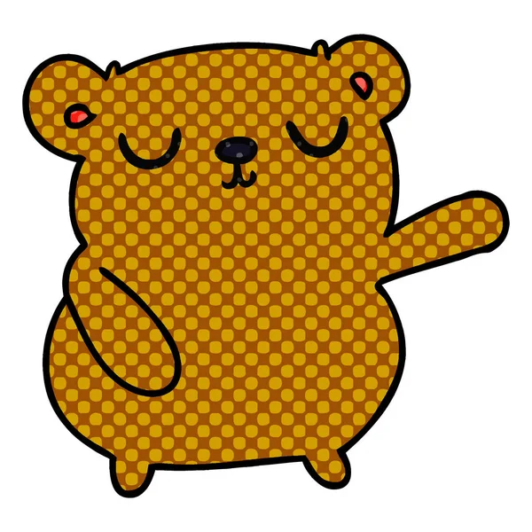 귀여운 곰 만화 — 스톡 벡터