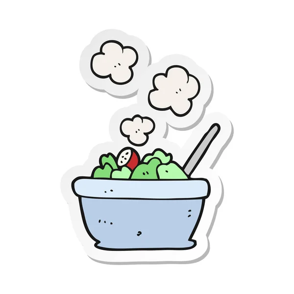 Sticker Van Een Cartoon Salade — Stockvector