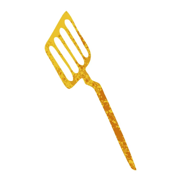 Mókás retro illusztráció stílus karikatúra spatula — Stock Vector