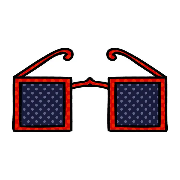 Fumetto stile cartone animato occhiali a raggi X — Vettoriale Stock