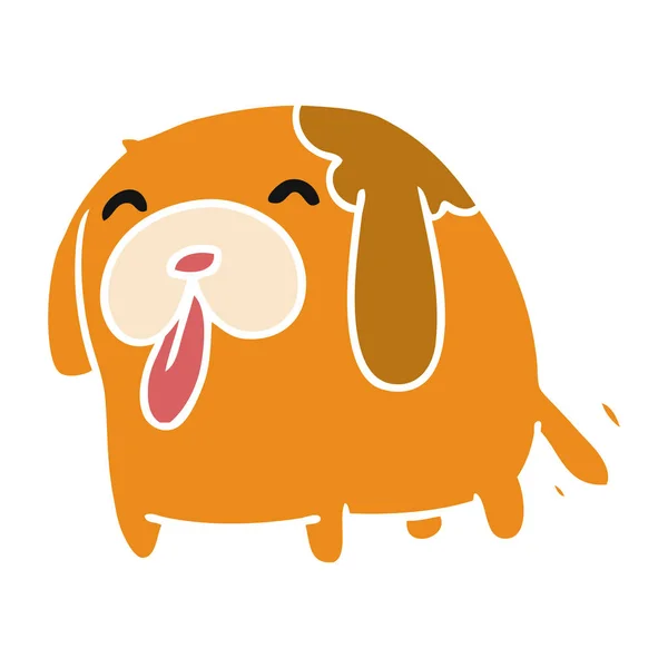 卡通插图可爱的狗的卡瓦伊 — 图库矢量图片
