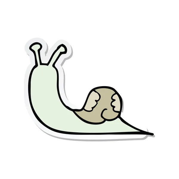 Pegatina Caracol Dibujos Animados — Vector de stock