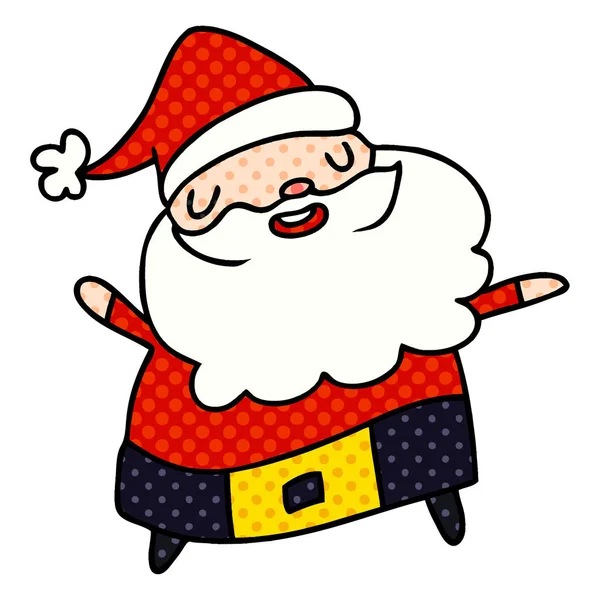 Dessin animé kawaii de Santa Claus — Image vectorielle