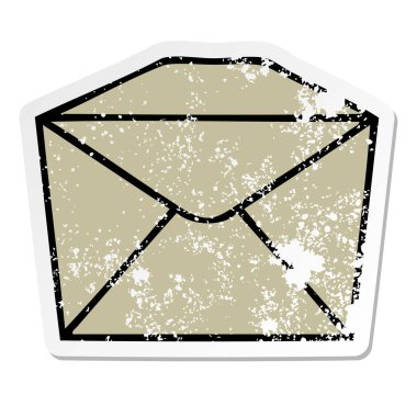 ilginç bir el sıkıntılı etiket karikatür parsel çizilmiş