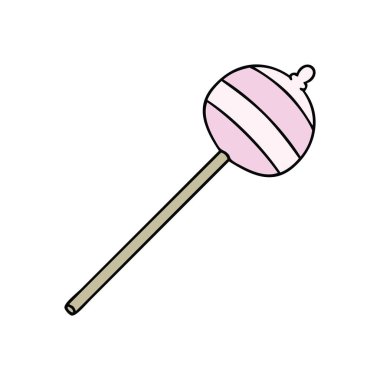 ilginç el karikatür lolipop çekilmiş