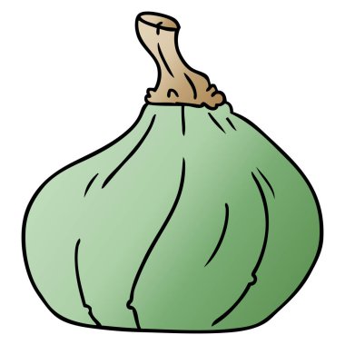 elle çizilmiş degrade çizgi film doodle bir kabak