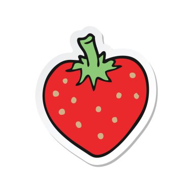 bir çizgi film çilek etiket