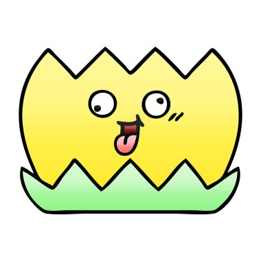 Degrade gölgeli karikatür su lilly