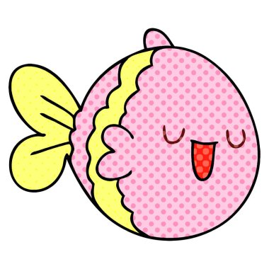 çizgi roman tarzı ilginç çizgi film balık