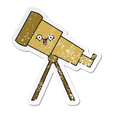 sevimli çizgi Teleskobu sıkıntılı etiket