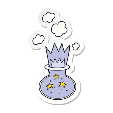 çizgi film sihirli bir iksir etiket