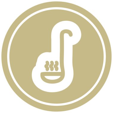 çorba Kepçe dairesel simgesi simgesi