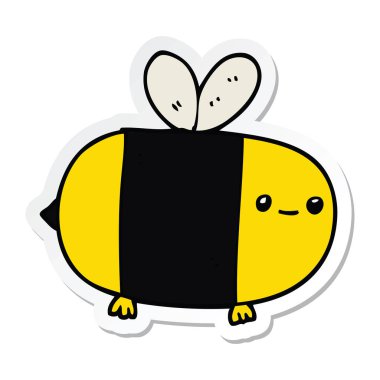 etiket sevimli çizgi arı