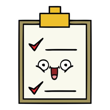 sevimli çizgi kontrol listesi