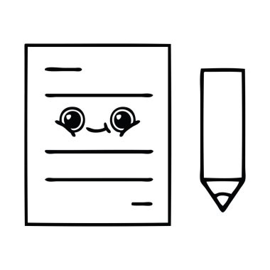 çizgi çizme çizgi film test kağıt