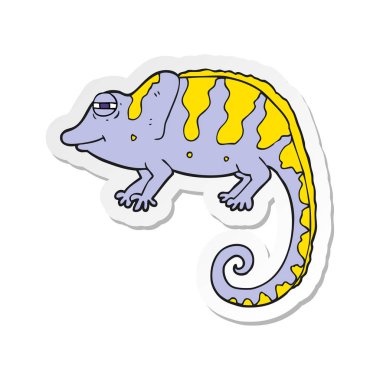 bir çizgi film bukalemun etiket