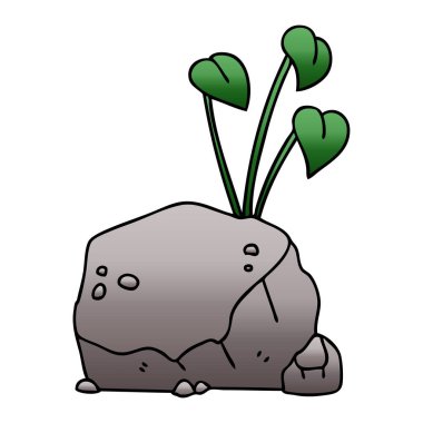 Degrade gölgeli ilginç karikatür üzüm