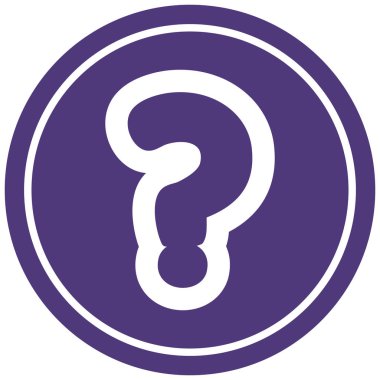 dairesel soru işareti simgesi