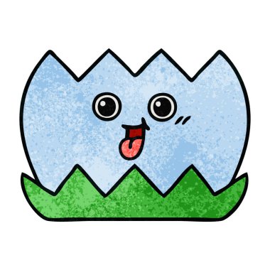 Retro grunge doku karikatür su lilly 