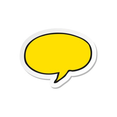 bir karikatür konuşma balonu etiket