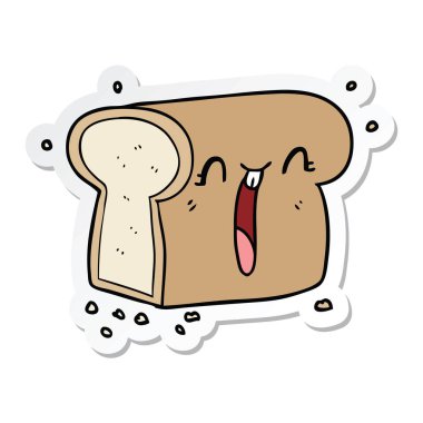 etiket somun ekmek gülüyor bir karikatür