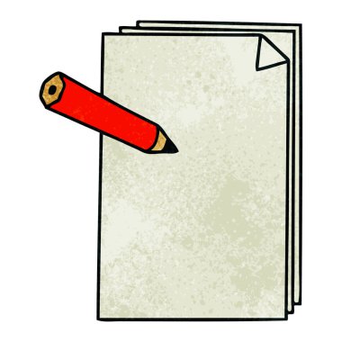 çizgi film kağıt ve kalem ilginç el çekilmiş