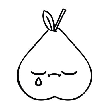 Çizim karikatür armut