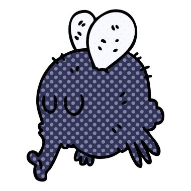 ilginç çizgi roman tarzı çizgi film sinek