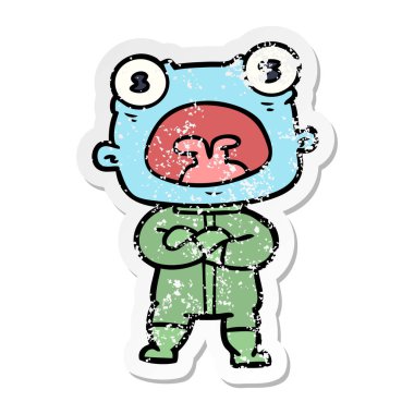 bir çizgi film garip yabancı iletişim sıkıntılı etiket