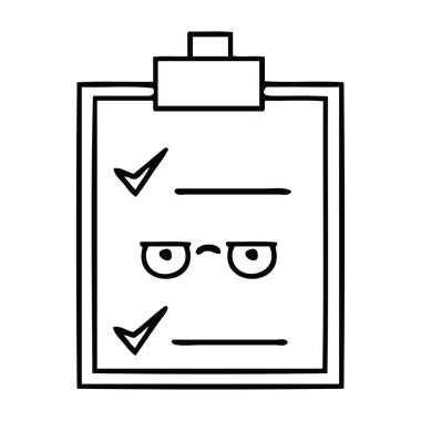 Çizim karikatür kontrol listesi