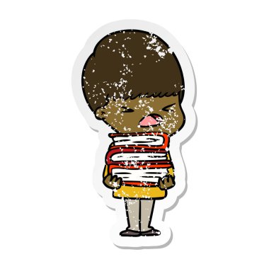 adam bir karikatür sıkıntılı etiket vurguladı