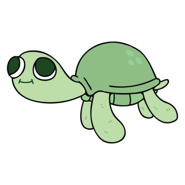 ilginç karikatür kaplumbağa el çekilmiş